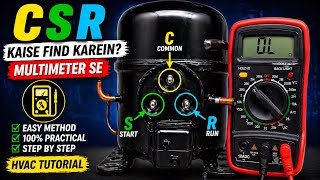 Ac Compressor Wiring Common, Start, Run Identify With Multimeter