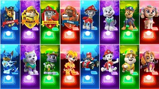 Paw Patrol Ultimate Rescue World | Chase 🆚 Zuma 🆚 Rocky 🆚 Super Chase | Tiles Hop EDM Rush