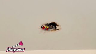 HOW TO: Repair a P-Trap Leaking Through Ceiling Light