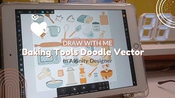 Draw With Me - Baking Tools Doodle Vector Collection in Affinity Designer