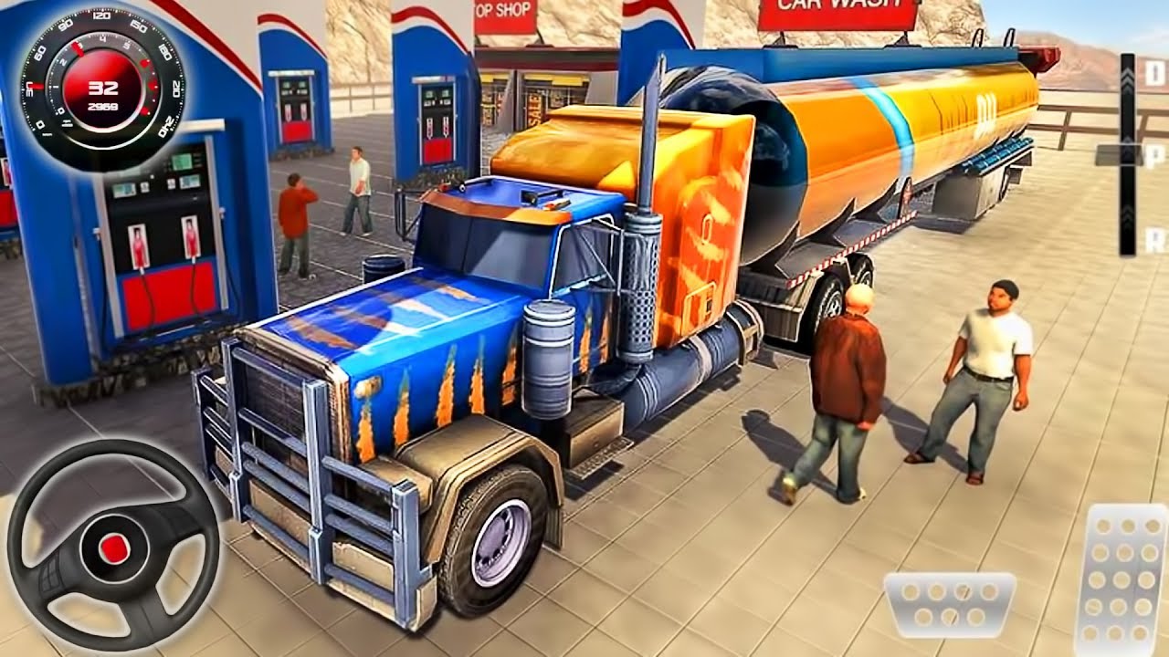 Oil Trailer Heavy Tanker Transporter Offroad Truck Driver Simulator