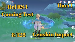 (Hari 1) Itel RS4 Gaming Test - Genshin Impact - Lowest