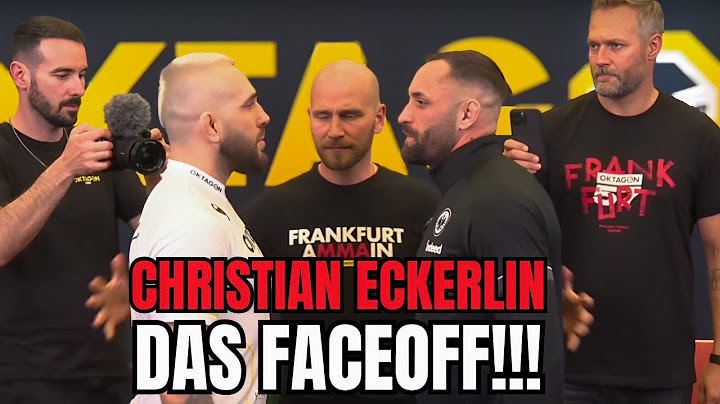 OKTAGON 57 - HEFTIGES FACEOFF - Christian Eckerlin vs Miroslav Broz