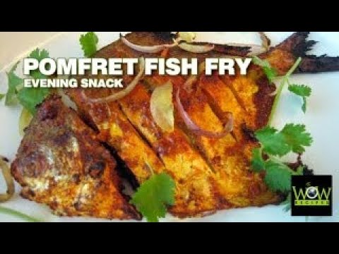 Fish Fry Recipe   Fried Fish Pomfret Masala Recipe   Origina Fish Fry Recipe   WOW Recipes