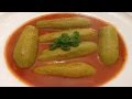 Lebanese stuffed zucchini kousa mahshi -  طريقة تحضير الكوسا المحشي باللحمة