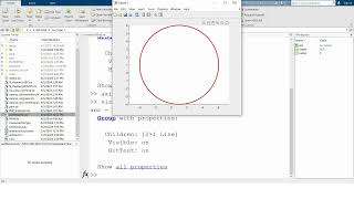 Plotting a circle with specified radius and center in MATLAB