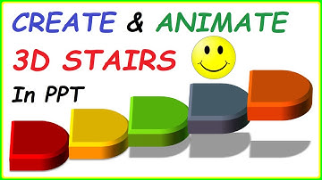 How to Create 3D Stairs in PowerPoint Presentations ( 2 Cool Animations & Effects Tutorials )