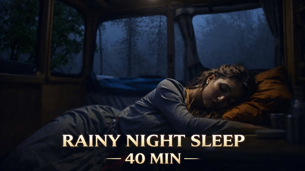 Rainy Night Sleep | 40 Minutes of Cozy Rain Sounds