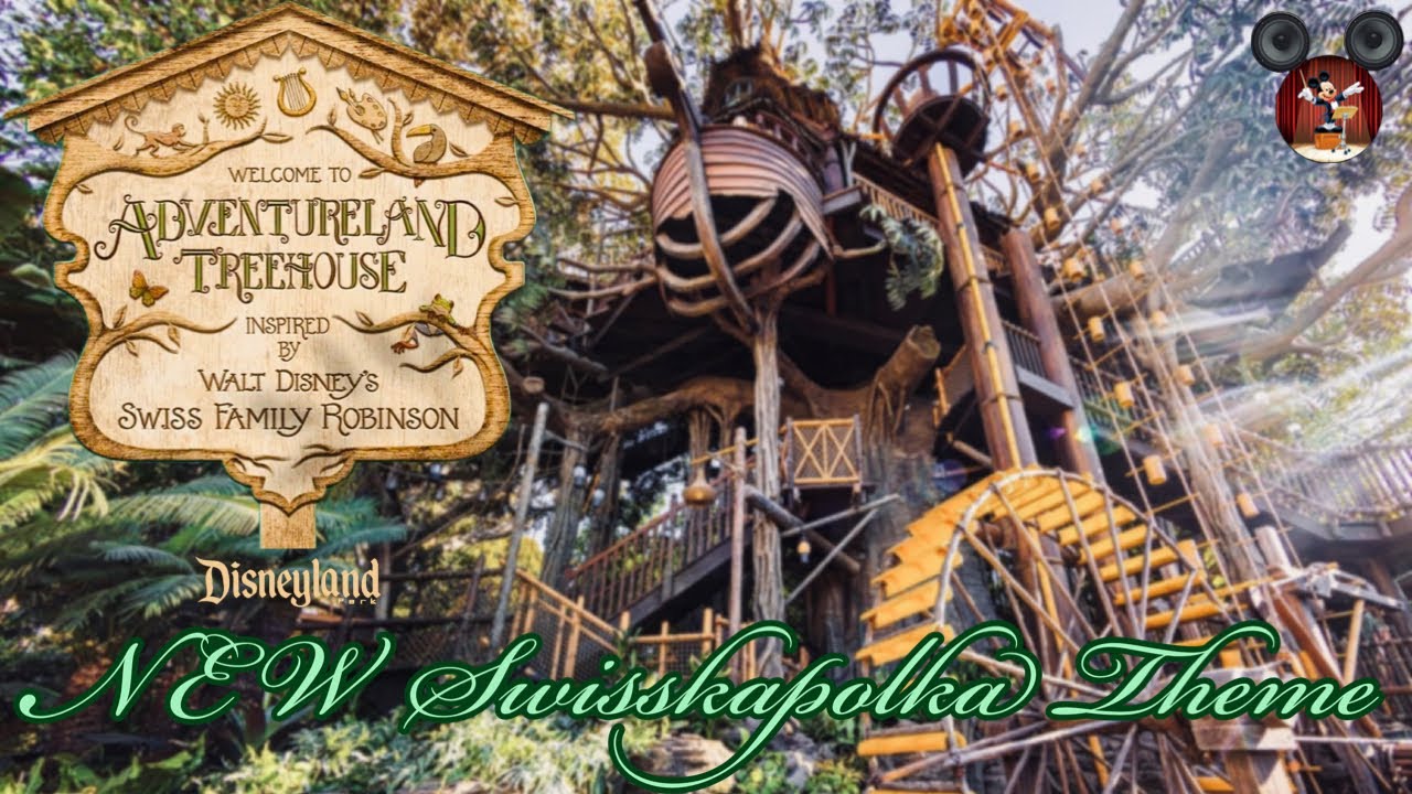 [NEW] Adventureland Treehouse Swisskapolka Theme Music Loop 2023 - (Low Quality Binaural Recording)