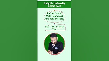 Galgotia University BCom Fees is 1.35 lac!😮#shorts