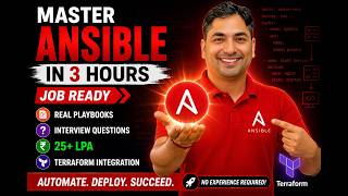25+ LPA | Master Ansible in 3 Hours (Job Ready) +Terraform haivng Real Playbooks Interview Questions