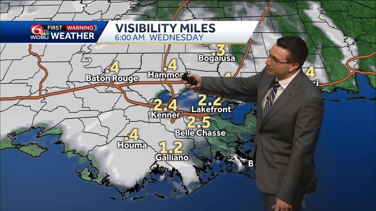 Quiet weather with fog likely Wednesday morning - YouTube