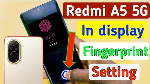 Redmi A5 5g display fingerprint lock kaise lagaye/how to set fingerprint lock setting in redmi A5 5g
