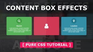 Content Box With Hover Effects - Html Css Creative Box Hover Effect Tutorial