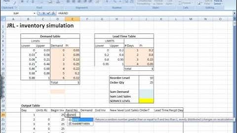 Inventory Simulation VideoTutorial