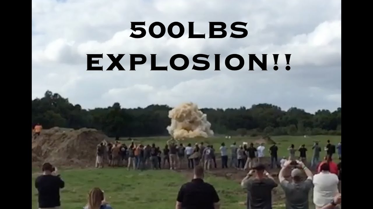 WORLD RECORD 500LB OF BINARY EXPLOSIVE!!!