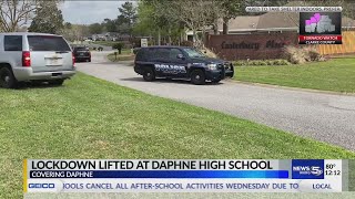 VIDEO: UPDATE: Daphne HS lockdown lifted after burglary at nearby home