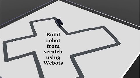 Build robot from scratch using Webots | A Line Follower Robot |