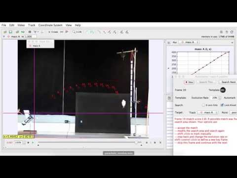 How to use Tracker to analyse projectile motion. [Full commentary]