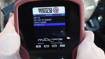 Matco MAXTPMS How to Retrieve Sensor