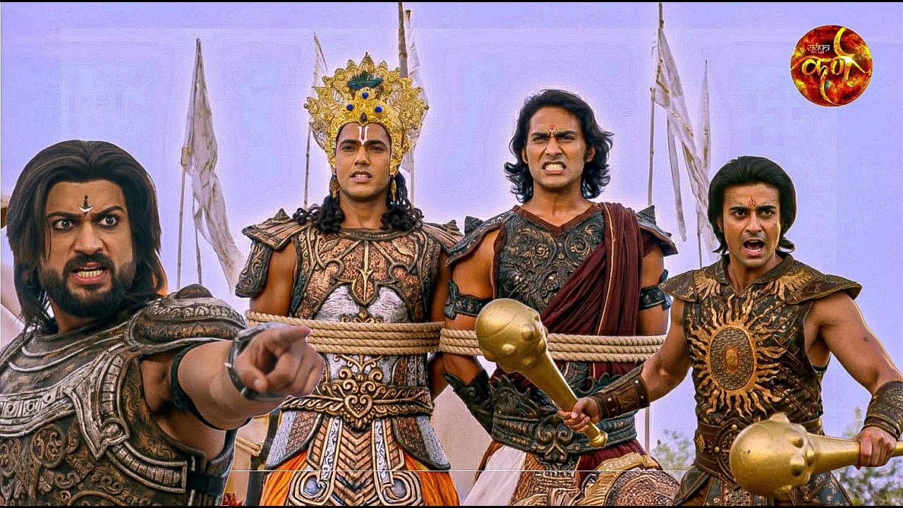 दुर्योधन के एक आदेश पर कर्ण ने कर लिया कृष्ण और अर्जुन को बंदी ||  Suryaputra Karn