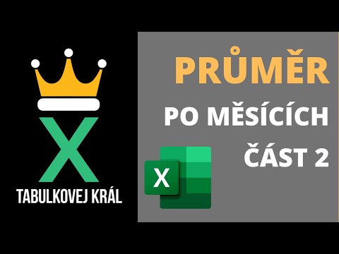 Jak spočítat průměr po jednotlivých měsících | část 2 | Kontingenční tabulka| Excel 365 Tutorial