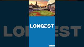 Shortest field and and longest#shorts #baseball #fields