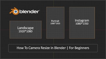 How To Resize Camera In Blender | only 1 minute