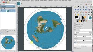 Düz Dünya, Küre Dünya Olur mu :) Gimp  spinning globe