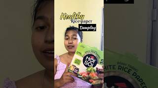 Try this rice paper dumplings 🫶🏻 #shorts #koreanrecipe #ricepaperdumplings #cooking #healthyrecipe