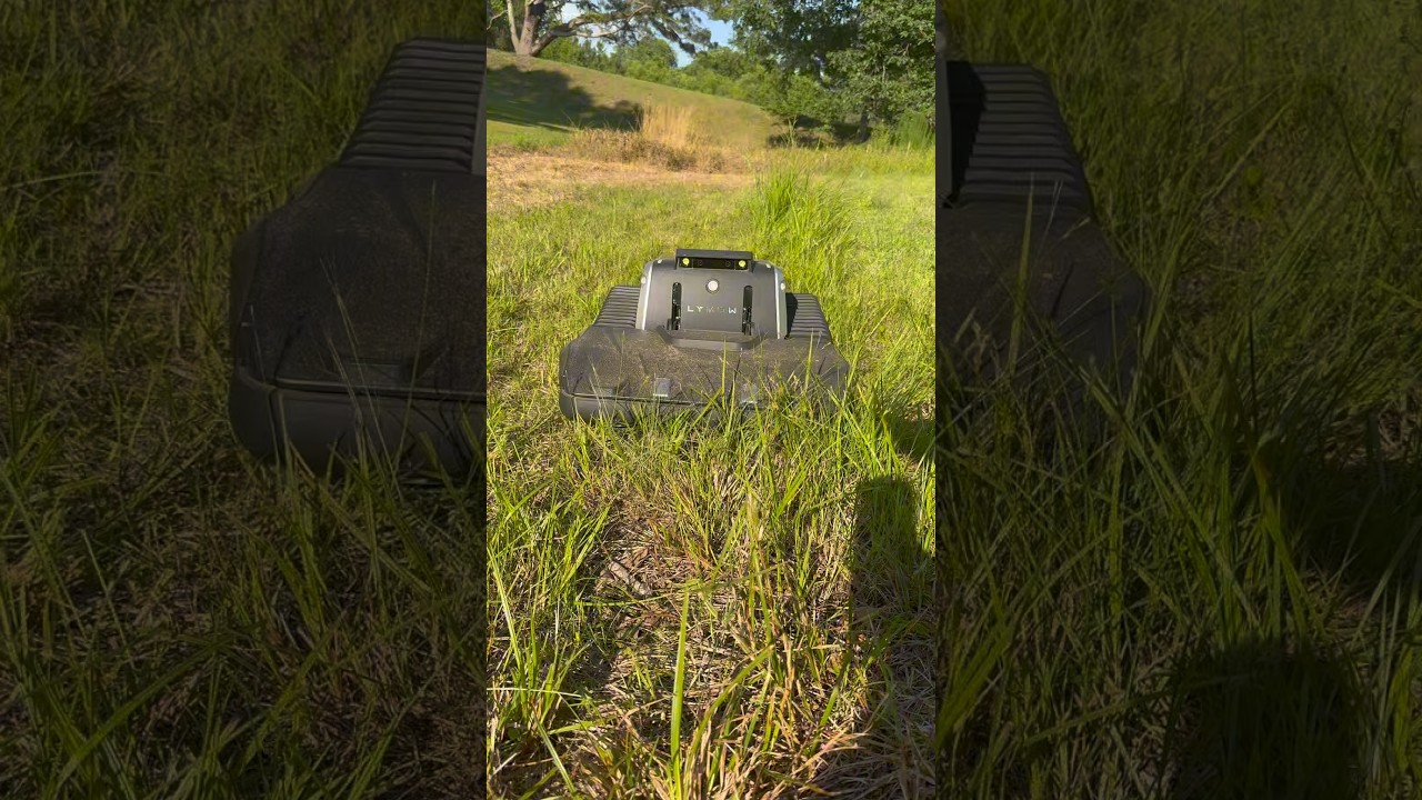 The Lymow One Plus can cut the tallest grass! #yard #lawncare #roboticmower