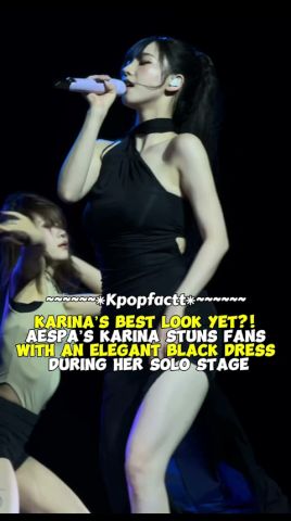 Karina’s Best Look Yet?! aespa’s Karina Stuns Fans With an Elegant Black Dress During Her Solo Stage