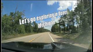 Time lapse drive from Northland Outfitters Parking Lot in Germfask to Sault Ste  Marie, Michigan