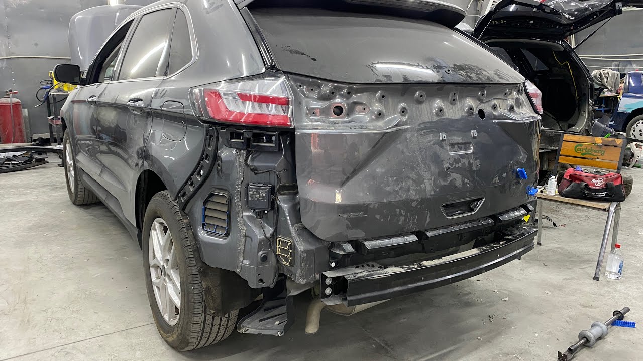 Переход на клей! Рихтую крышку Ford Edge без споттера