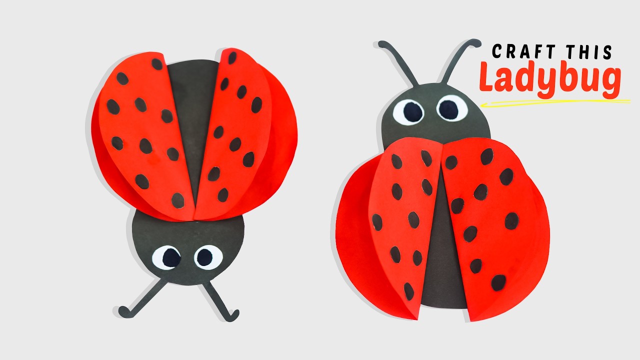 How To Make Paper Ladybug | Simple Ladybug Origami | Ladybug Craft 🐞 ...