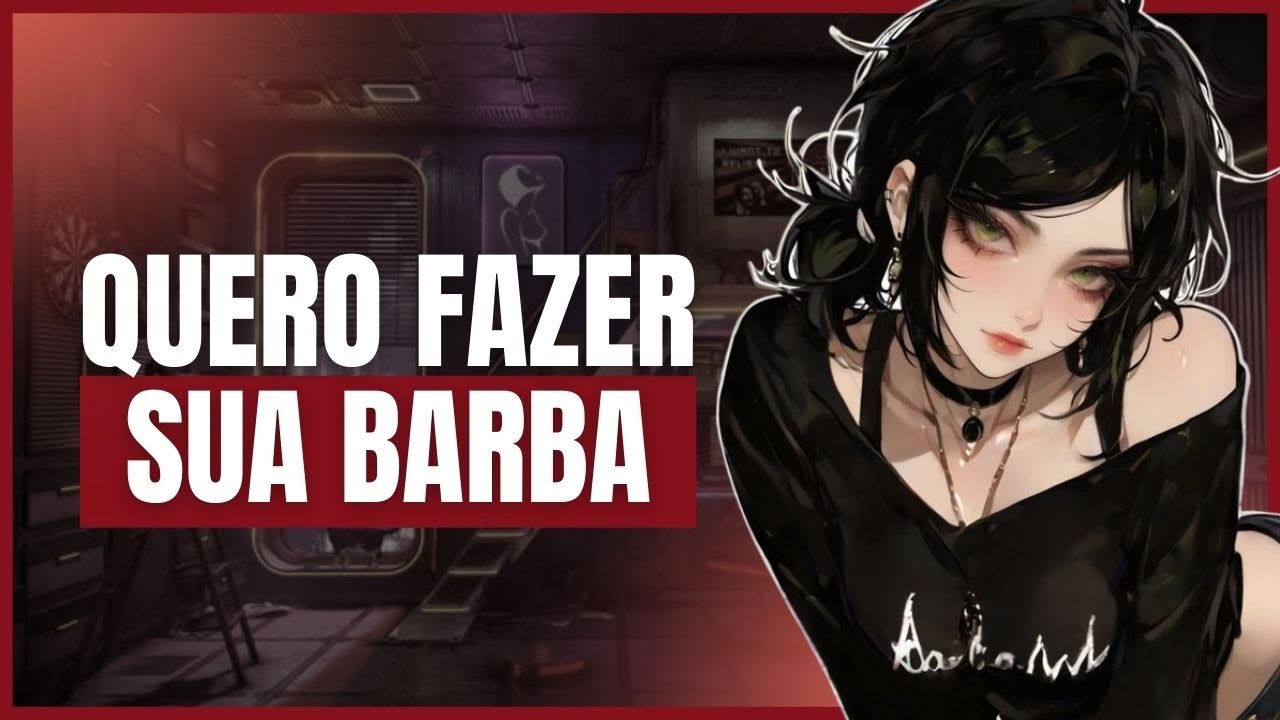 [ASMR] FILHA DO BARBEIRO FAZENDO SUA BARBA E CABELO ROLEPLAY