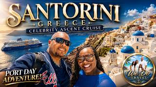 Celebrity Ascent Santorini Cruise Port Day | Royal Beach Club + Oia & Fira screenshot 4