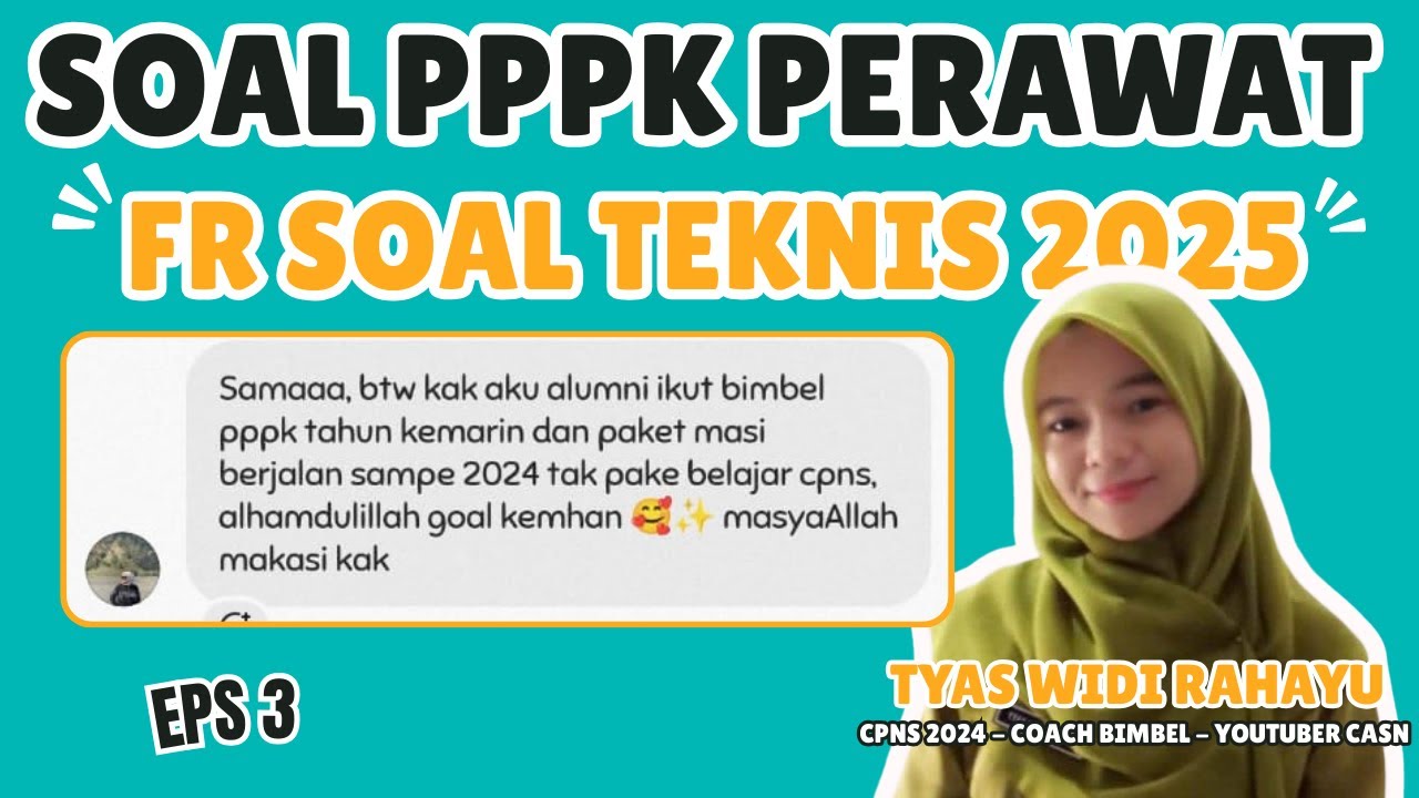 PART 3 FR BOCORAN SOAL PPPK PERAWAT TEKNIS KEPERAWATAN MATERNITAS HOTS SOAL PPPK PERAWAT 2025