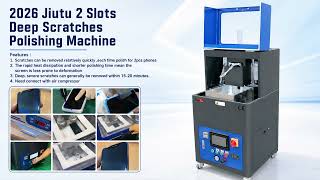 Jiutu 2 Slots Dual Station Deep Scratch Polishing Machine for Phone Watch Screen Refurbishment