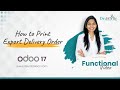 How to Print Export Delivery Order in odoo | Export Picking