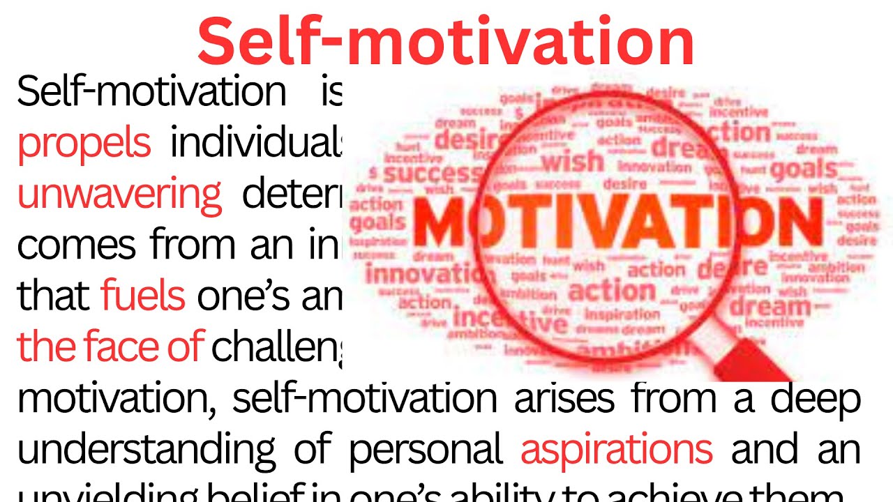 Self Motivation | How to Stay Motivated | Paragraph | Comprehension ...