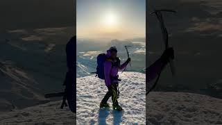Unreal experience, Mount Baker Summit to ourselves at sunrise!