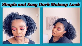 SIMPLE AND EASY DARK #FALL/AUTUMN MAKEUP LOOK | EASY MAKEUP, TYPE 4 NATURAL, LIFESTYLE | SHIRLEY ANN
