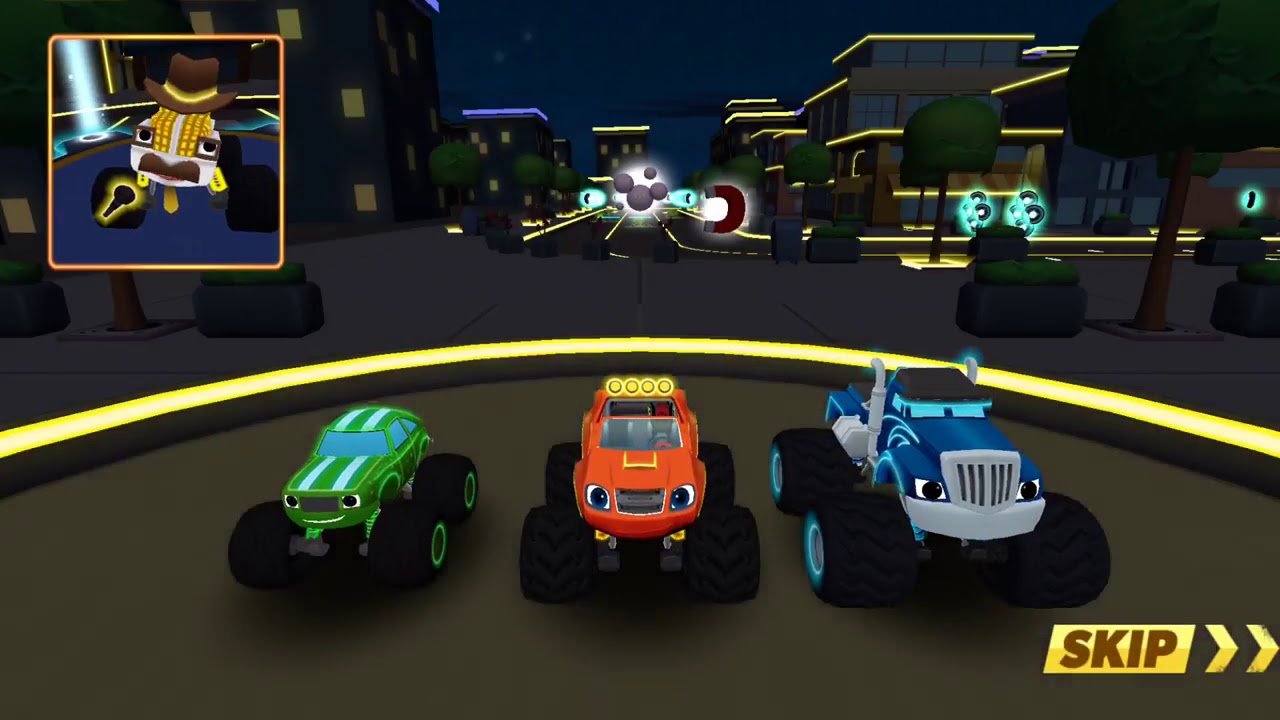 Monster Trucks Cartoon for Kids_Blaze And The Monster Machines Racing ...