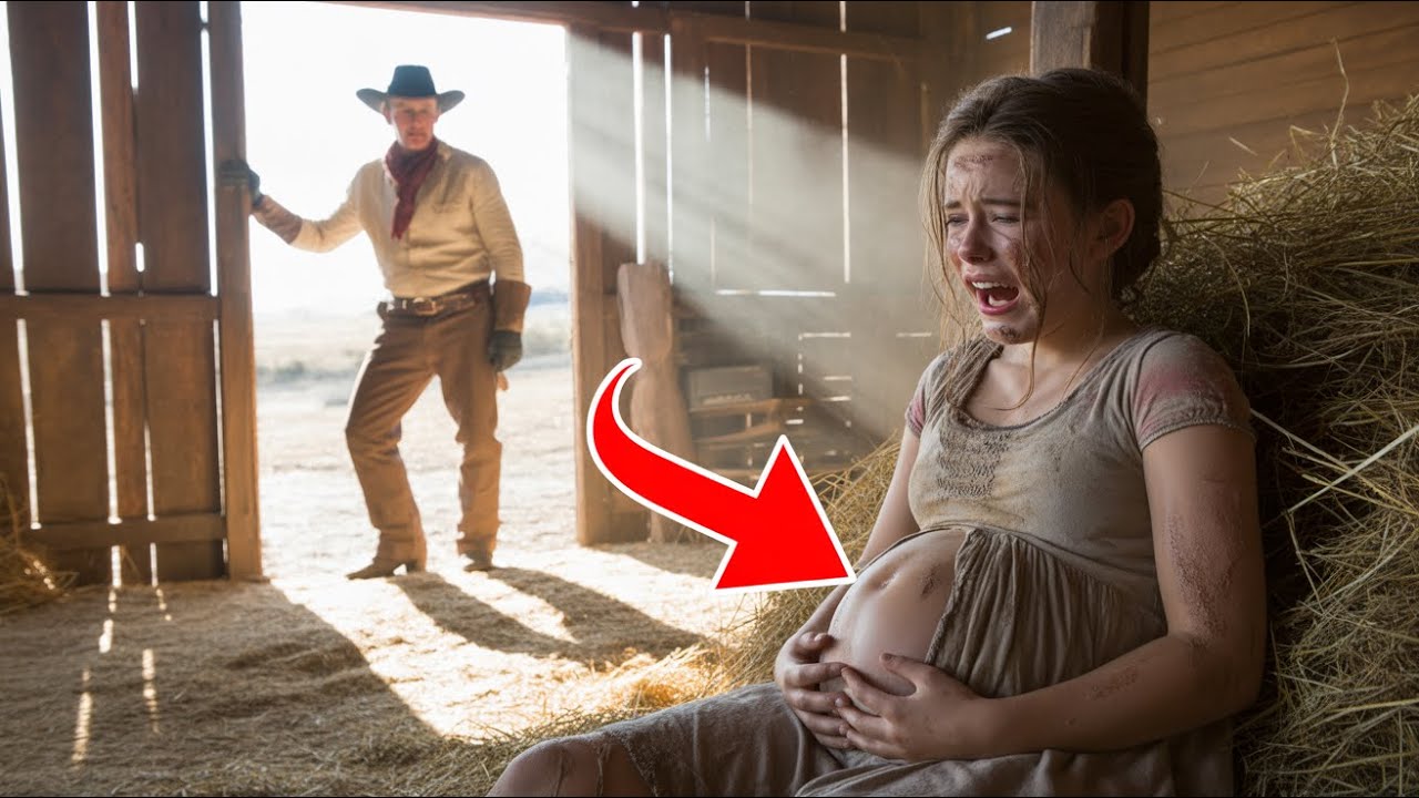 Mit 15 schwanger, versteckte sie sich in der Scheune – bis ein Cowboy sie allein gebären sah.