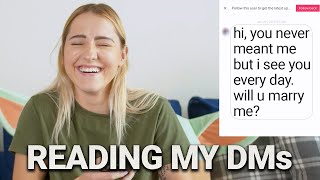 READING MY DMs