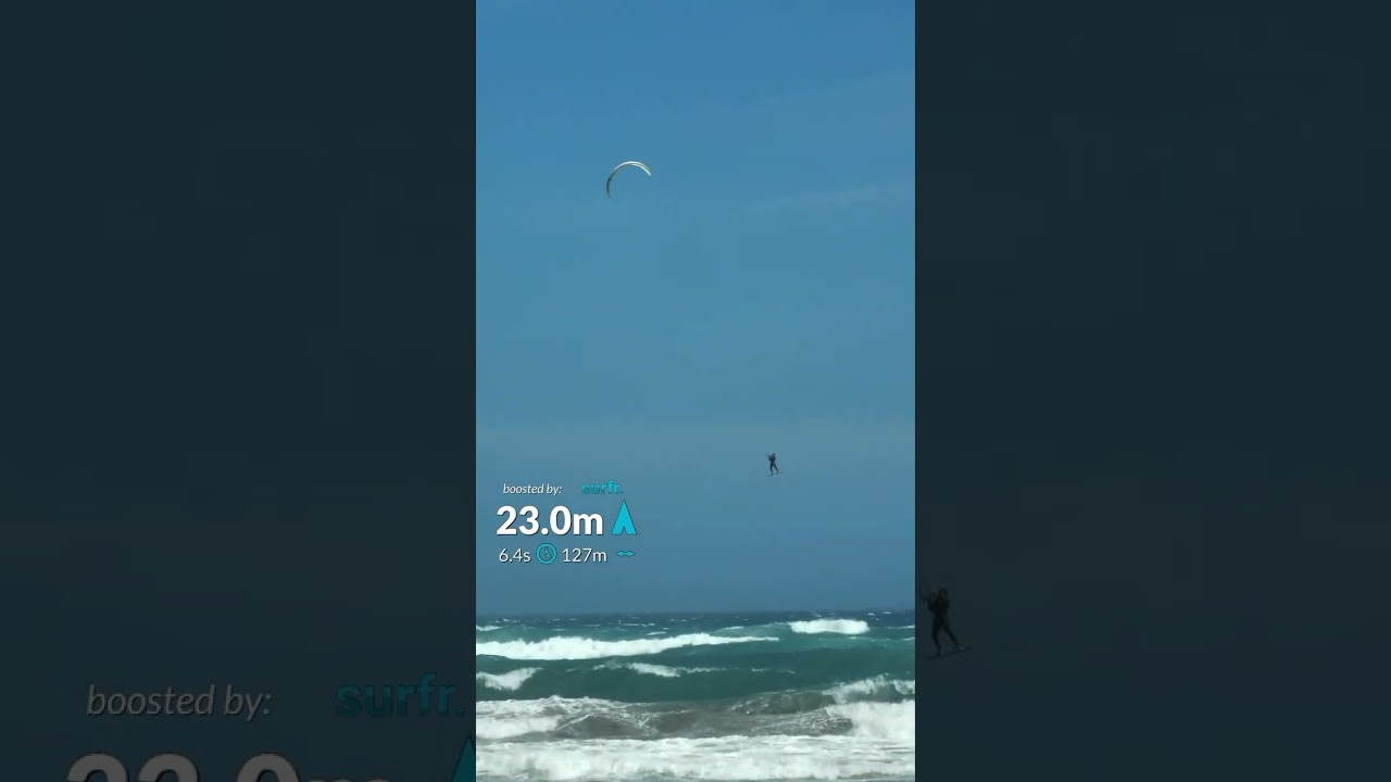 Stino jumped over 2 soccer fields in his last session in Misty Cliffs #kitesurf #kitesurfingworld