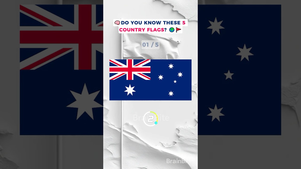 ЗНАЕТЕ ЛИ ВЫ ФЛАГИ ЭТИХ 5 СТРАН? 🌍🚩 | Викторина по флагам