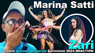 Marina Satti - Zari - Greece Second Rehearsal Eurovision 2024 REACTION