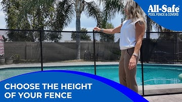 DIY Pool Fence Calculator | Step 1| Choosing Your Fence Height